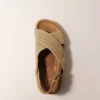 Platta sandaler med raffiaeffekt Platta sandaler med raffiaeffekt