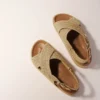 Platta sandaler med raffiaeffekt Platta sandaler med raffiaeffekt