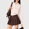 Plisserad skort