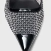 Pumps i mesh med strass Pumps i mesh med strass