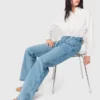 Raka jeans med kedjor