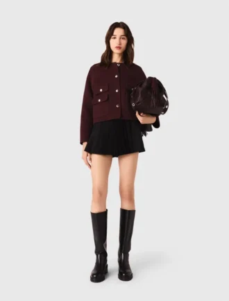 Raka plisserade shorts