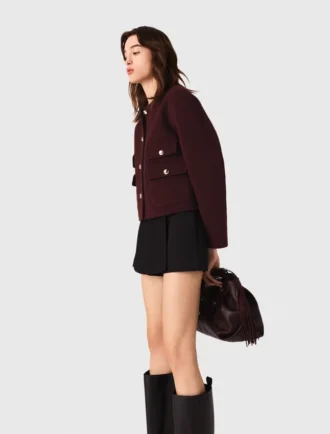 Raka plisserade shorts