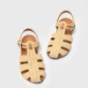 Sandaler med platta remmar