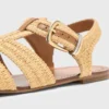 Sandaler med platta remmar