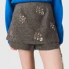Shorts med blommig brodyr Shorts med blommig brodyr