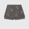 Shorts med blommig brodyr Shorts med blommig brodyr