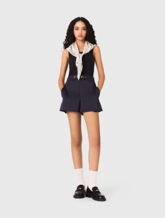 Shorts med satineffekt