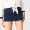Skort med dekorerad lager-på-lager-effekt Skort med dekorerad lager-på-lager-effekt
