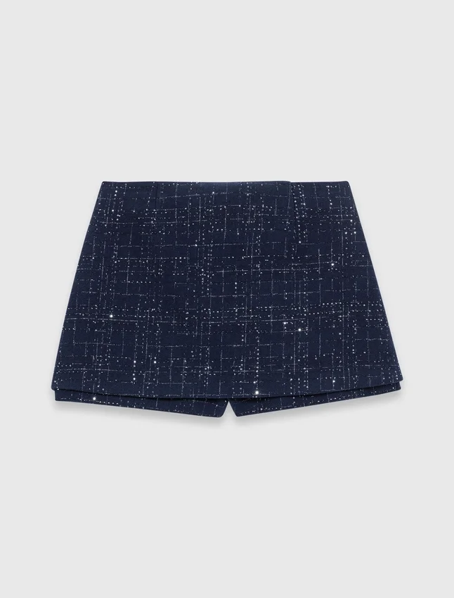 Skort med dekorerad lager-på-lager-effekt Skort med dekorerad lager-på-lager-effekt
