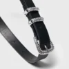 Smal bälte med diamantspänne