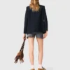 Stickade shorts med strass