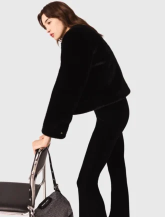 Stretchbyxor i velour