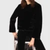 Stretchbyxor i velour Stretchbyxor i velour