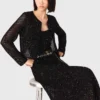 Strickad kofta med strass Strickad kofta med strass