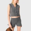 Strickad topp med strass Strickad topp med strass