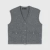 Strickad topp med strass Strickad topp med strass