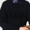 Sweatshirt med präglad Paris-logotyp Sweatshirt med präglad Paris-logotyp