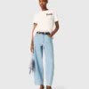 T-shirt med broderat Paris-logo T-shirt med broderat Paris-logo