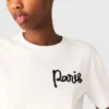 T-shirt med broderat Paris-logo T-shirt med broderat Paris-logo