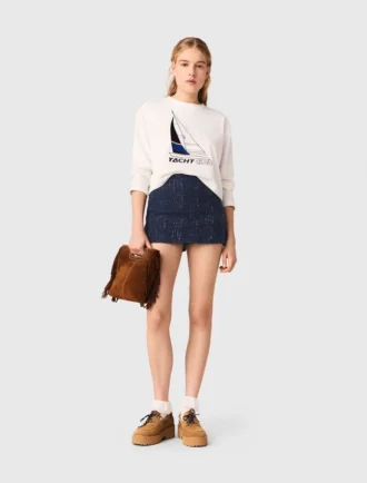 T-shirt med båtmotiv
