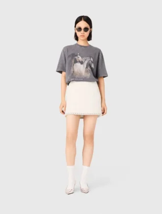 T-shirt med hästmotiv