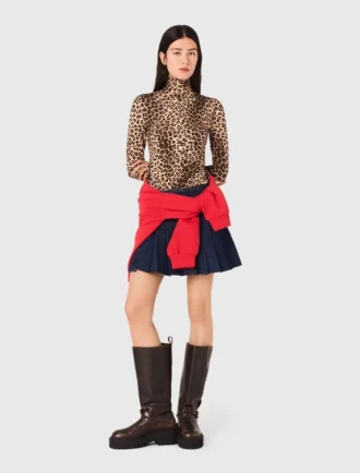 T-shirt med leopardmönster T-shirt med leopardmönster