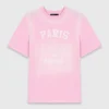 T-shirt med marint tryck