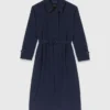 Trenchcoat med avtagbar huva med strass
