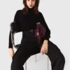 Tröja som sitter som en andra hud med hög hals Tröja som sitter som en andra hud med hög hals