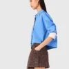 Tweedshorts med elastisk midja