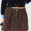 Tweedshorts med elastisk midja