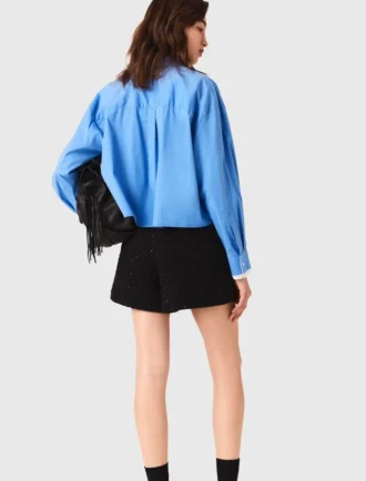 Tweedshorts med strass