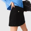 Tweedshorts med strass