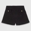 Tweedshorts med strass
