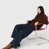 Vida jeans med påsydda fickor Vida jeans med påsydda fickor