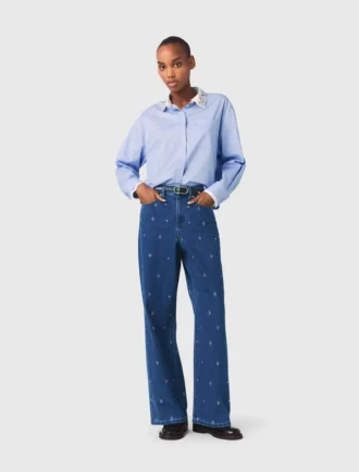 Vida jeans med strass