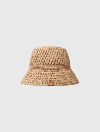 Virkad raffia-buckethat Virkad raffia-buckethat