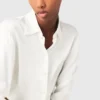 Vit sidenblus